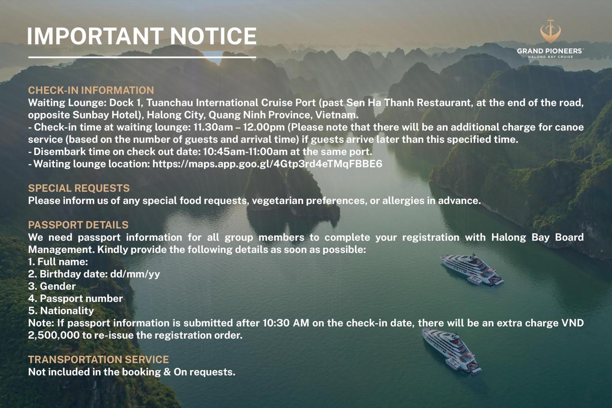 Grand Pioneers Halong Bay Cruise 1 Hotell Ha Long Eksteriør bilde